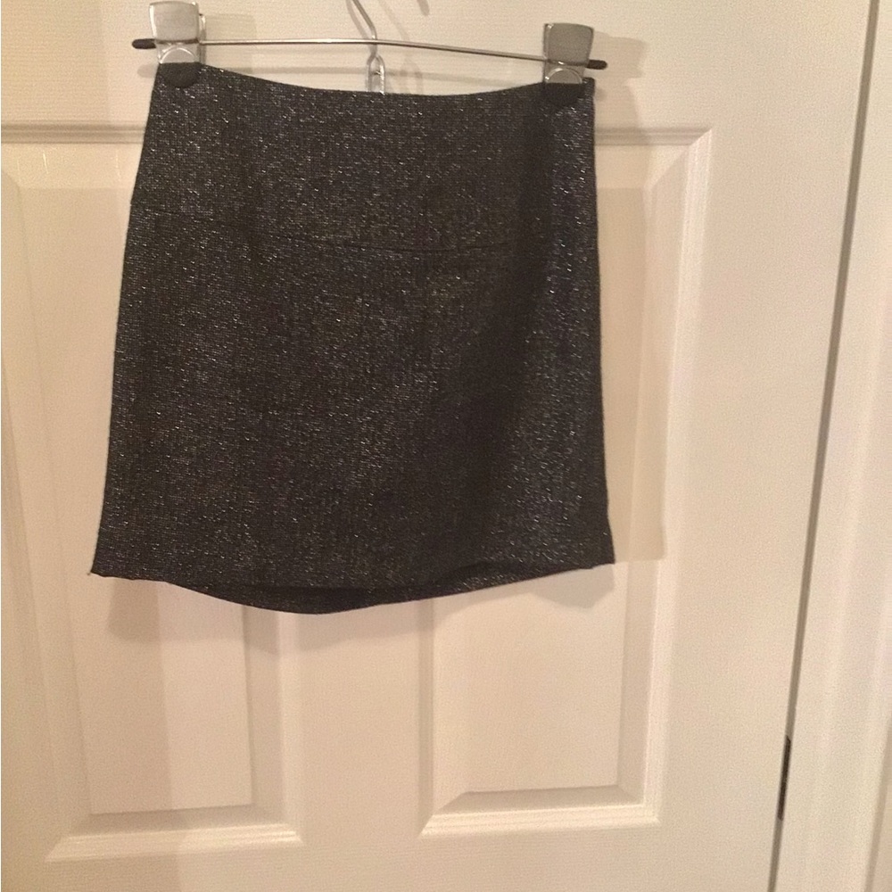 Express Shimmering Black Mini Skirt size 00